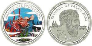 5 Dollar Palau Silber 