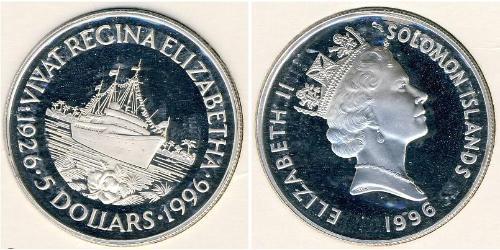 5 Dollar Salomonen Silber 