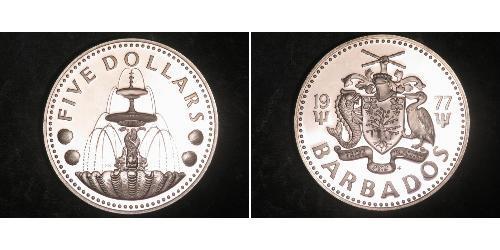 5 Dollar Barbados Silver 