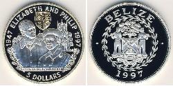 5 Dollar Belize (1981 - ) Silver 