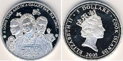 5 Dollar Cook Islands Silver 