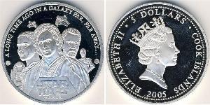 5 Dollar Cook Islands Silver 