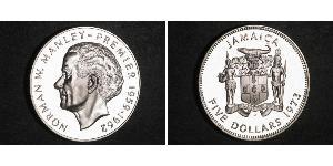 5 Dollar Jamaica (1962 - ) Silver 