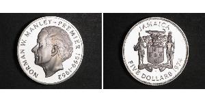 5 Dollar Jamaica (1962 - ) Silver 