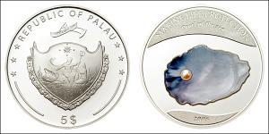 5 Dollar Palau Silver 