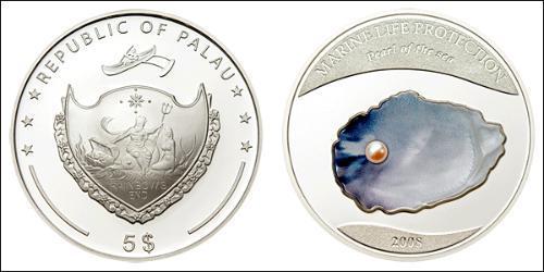 5 Dollar Palau Silver 