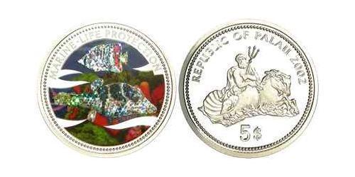 5 Dollar Palau Silver 