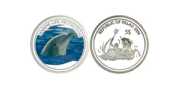 5 Dollar Palau Silver 