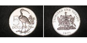 5 Dollar Trinidad and Tobago Silver 