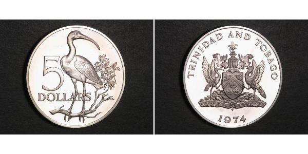 5 Dollar Trinidad and Tobago Silver 