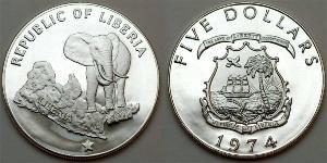 5 Dollar Liberia  