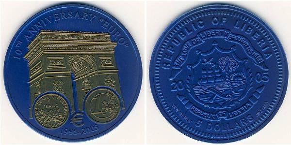 5 Dollar Liberia  