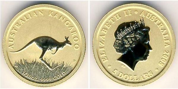 5 Dollar 澳大利亚 金 