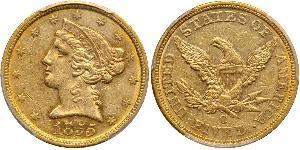 5 Dollar 美利堅合眾國 (1776 - ) 金 