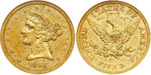 5 Dollar 美利堅合眾國 (1776 - ) 金 