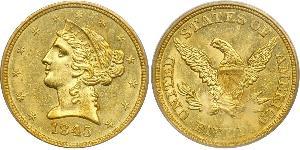 5 Dollar 美利堅合眾國 (1776 - ) 金 