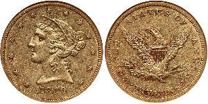 5 Dollar 美利堅合眾國 (1776 - ) 金 