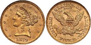 5 Dollar 美利堅合眾國 (1776 - ) 金 