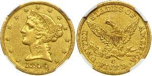 5 Dollar 美利堅合眾國 (1776 - ) 金 
