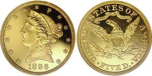 5 Dollar 美利堅合眾國 (1776 - ) 金 