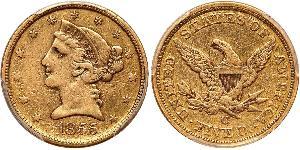 5 Dollar 美利堅合眾國 (1776 - ) 金 