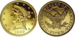 5 Dollar 美利堅合眾國 (1776 - ) 金 