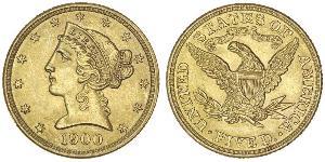 5 Dollar 美利堅合眾國 (1776 - ) 金 