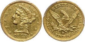 5 Dollar 美利堅合眾國 (1776 - ) 金 