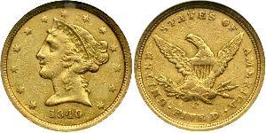 5 Dollar 美利堅合眾國 (1776 - ) 金 
