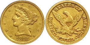5 Dollar 美利堅合眾國 (1776 - ) 金 