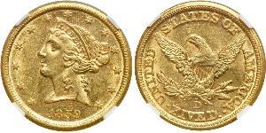5 Dollar 美利堅合眾國 (1776 - ) 金 
