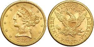 5 Dollar 美利堅合眾國 (1776 - ) 金 