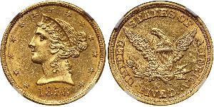 5 Dollar 美利堅合眾國 (1776 - ) 金 