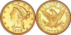 5 Dollar 美利堅合眾國 (1776 - ) 金 