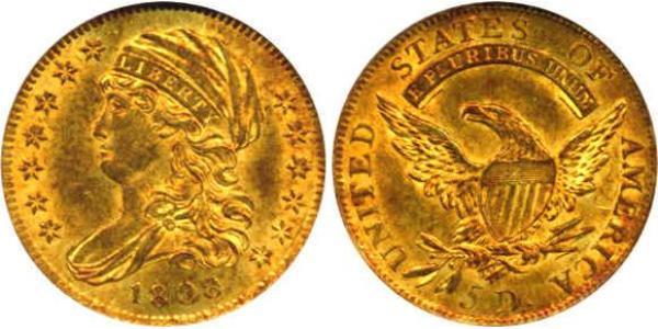 5 Dollar 美利堅合眾國 (1776 - ) 金 