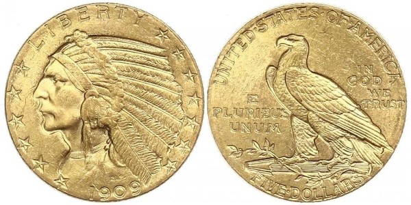5 Dollar 美利堅合眾國 (1776 - ) 金 