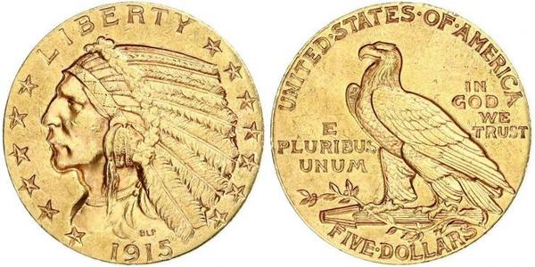 5 Dollar 美利堅合眾國 (1776 - ) 金 