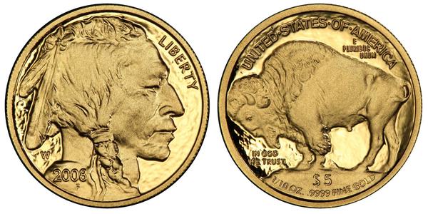 5 Dollar 美利堅合眾國 (1776 - ) 金 