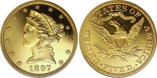 5 Dollar 美利堅合眾國 (1776 - ) 金 