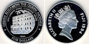 5 Dollar Fiji 銀 