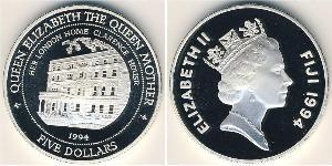 5 Dollar Fiji 銀 