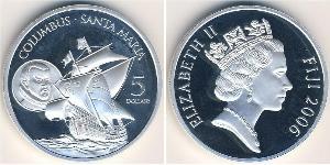 5 Dollar Fiji 銀 