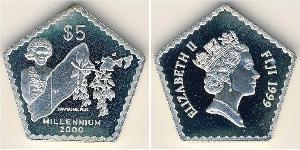 5 Dollar Fiji 銀 