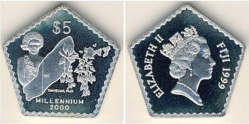 5 Dollar Fiji 銀 