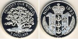5 Dollar Niue 銀 