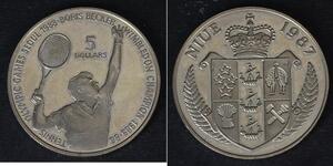 5 Dollar Niue 銀 