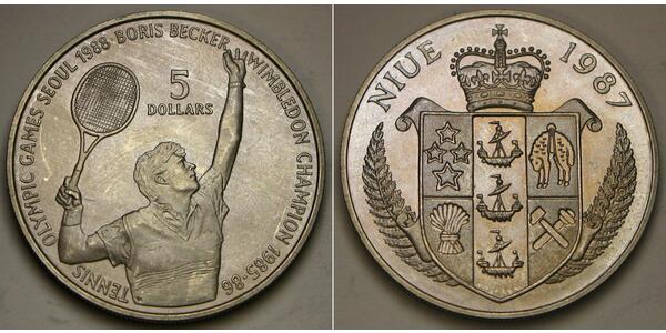 5 Dollar Niue 銀 