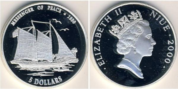 5 Dollar Niue 銀 