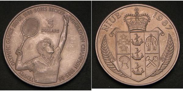 5 Dollar Niue 銀 