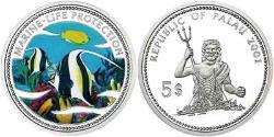 5 Dollar Palau 銀 